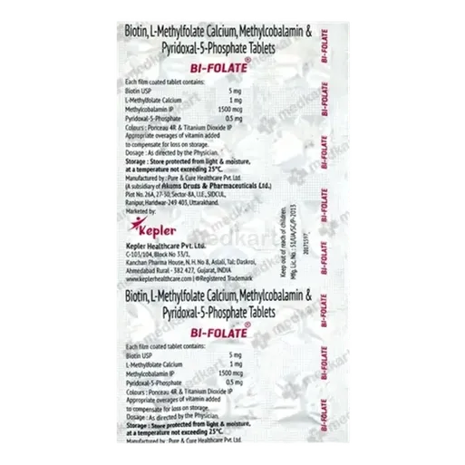 bi folate tablet 15's